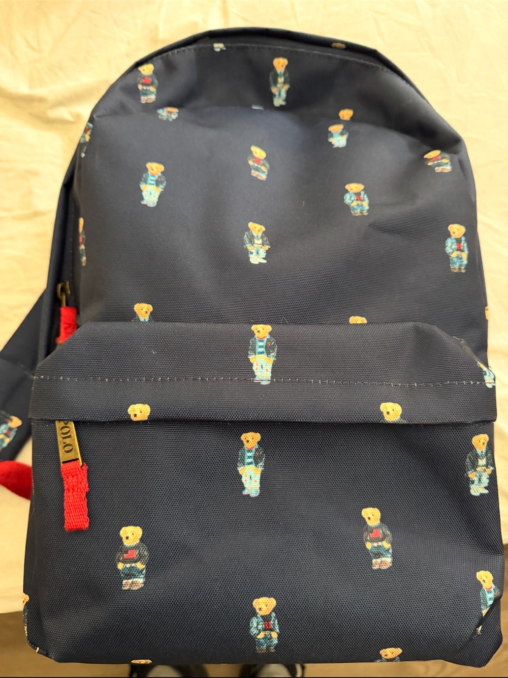 Ralph Lauren polo Navy Bear Print Men's Backpack